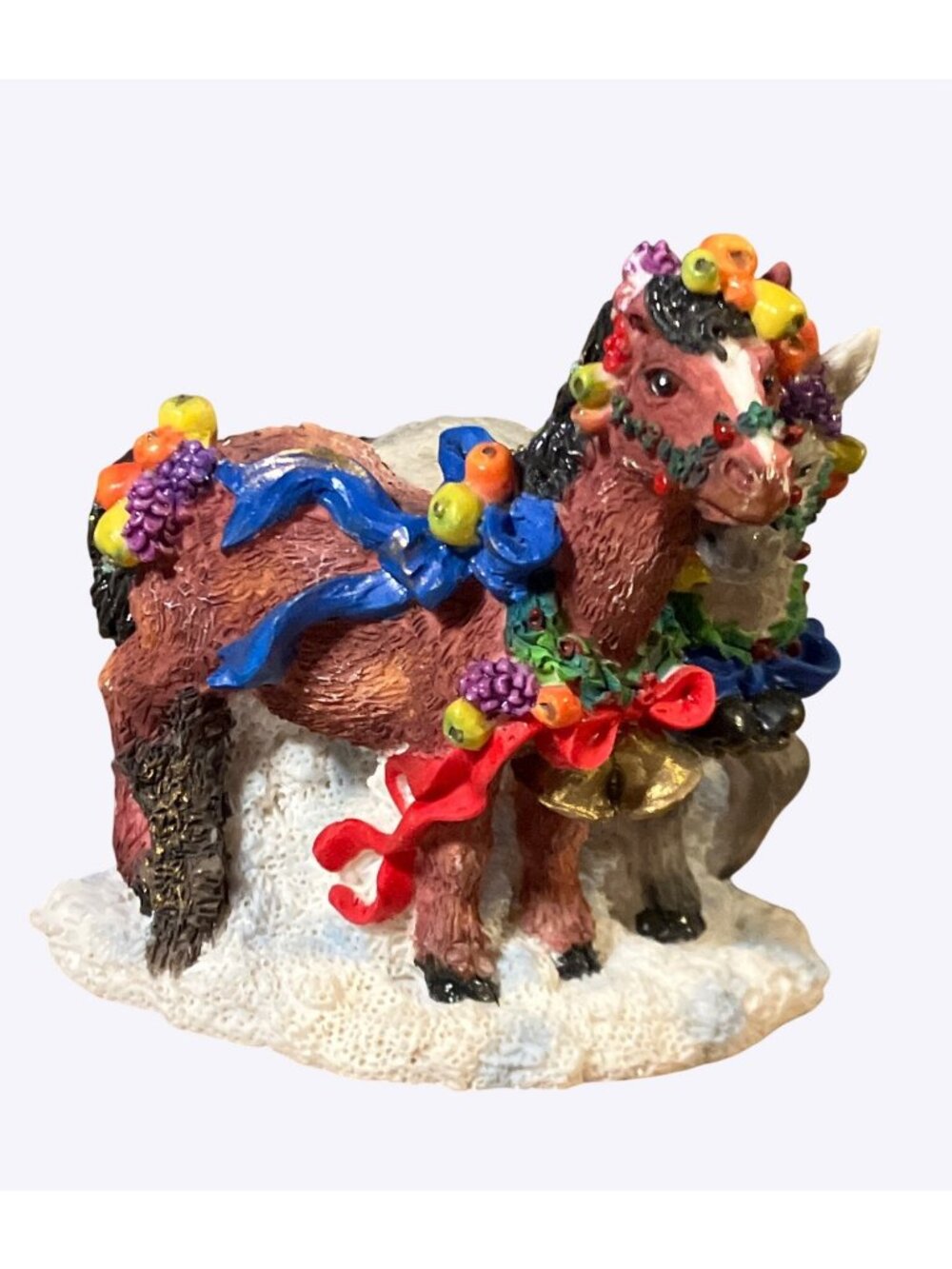 Crinkle Claus Crinkle Horse Figurine 1997 Possible Dreams Ltd Holiday Decoration